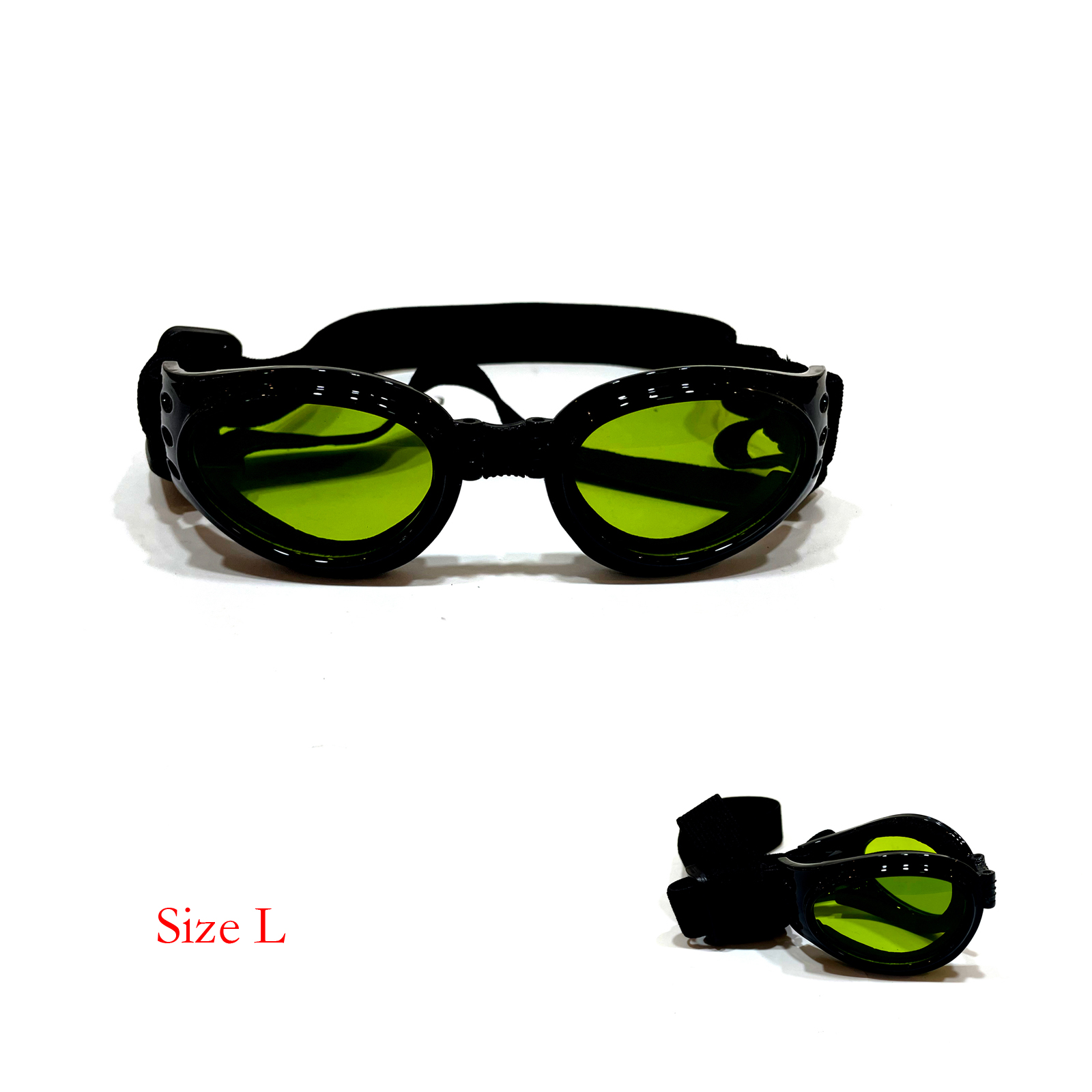 Laser Safety Goggles - ワンピース折りたたみ式ペットレーザー安全ゴーグル1064nmまぶしさ保護uv400 (サイズl)