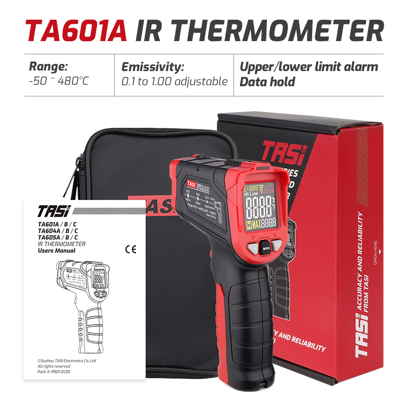 Industrial Laser Thermometer Gun - TA601A TA601B TA601C 赤外線温度計レーザー IR 温度ガン非接触デジタルパイロメーター工業用測定ツール