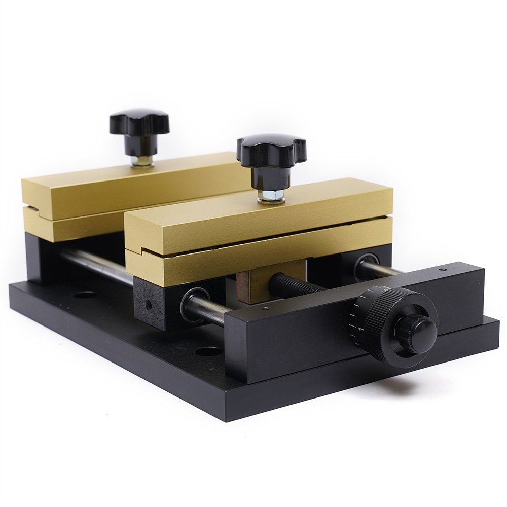 Industrial Laser Engraver - レーザー切断彫刻マーキングマシン固定治具陽極酸化アルミニウム合金片側固定スライドクランプ皿穴付き取り付け穴付きM5 M6ネジ対応工業用レーザー機器ワークピースクランプツール