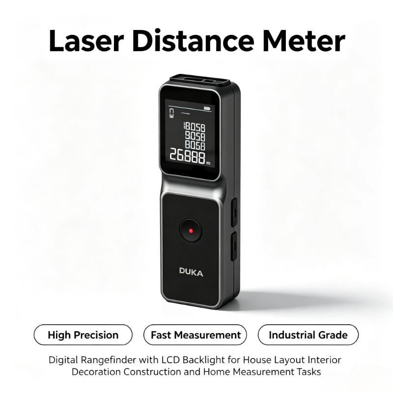 Industrial Laser Measuring Device - DUKA LSA レーザー距離計 赤外線測定器 工業用高精度住宅測定ツール ハンドヘルド電子機器