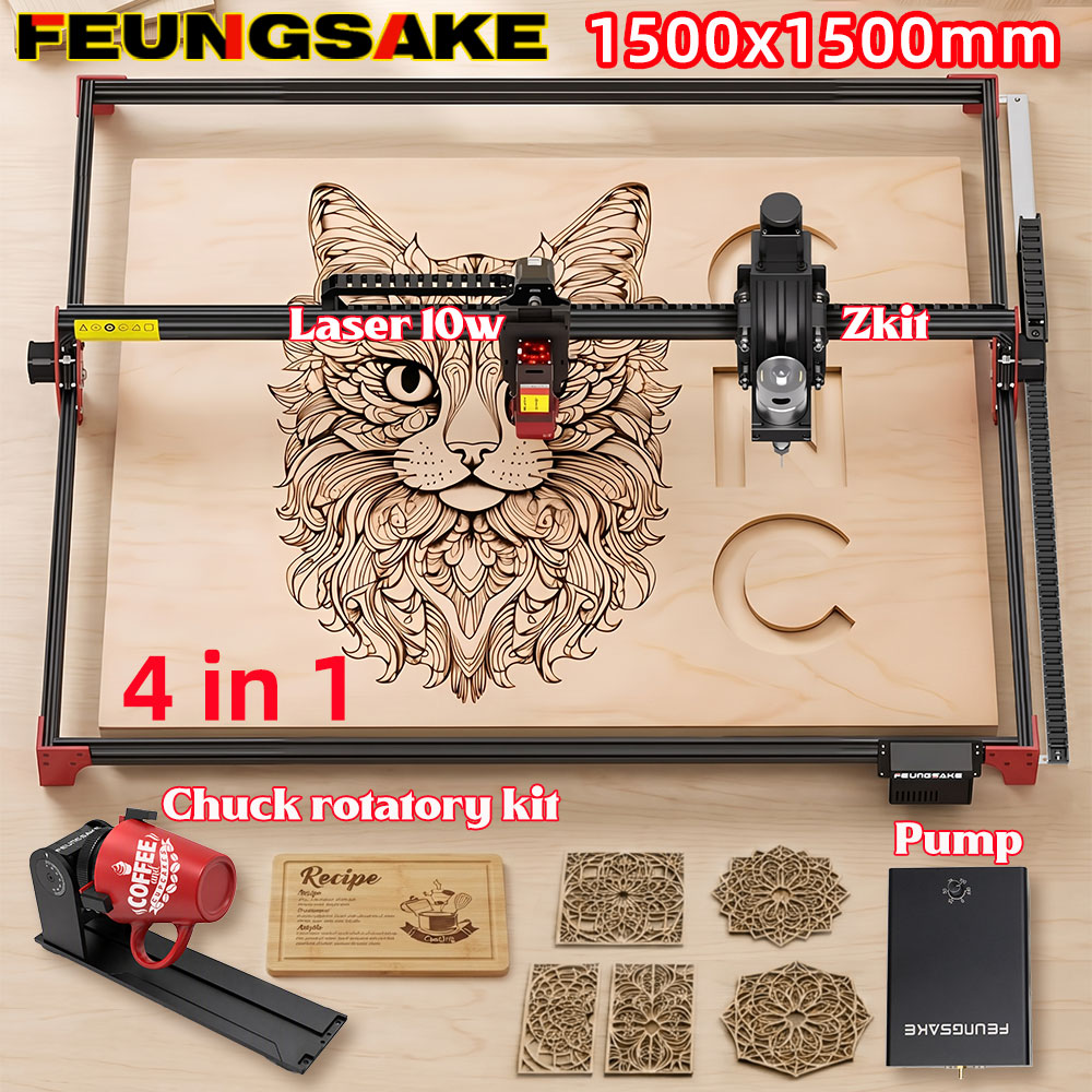Air Assist Pump Laser - FEUNGSAKE 40W レーザー彫刻・切断機 エアアシストポンプ 木工プリンター レーザー彫刻機