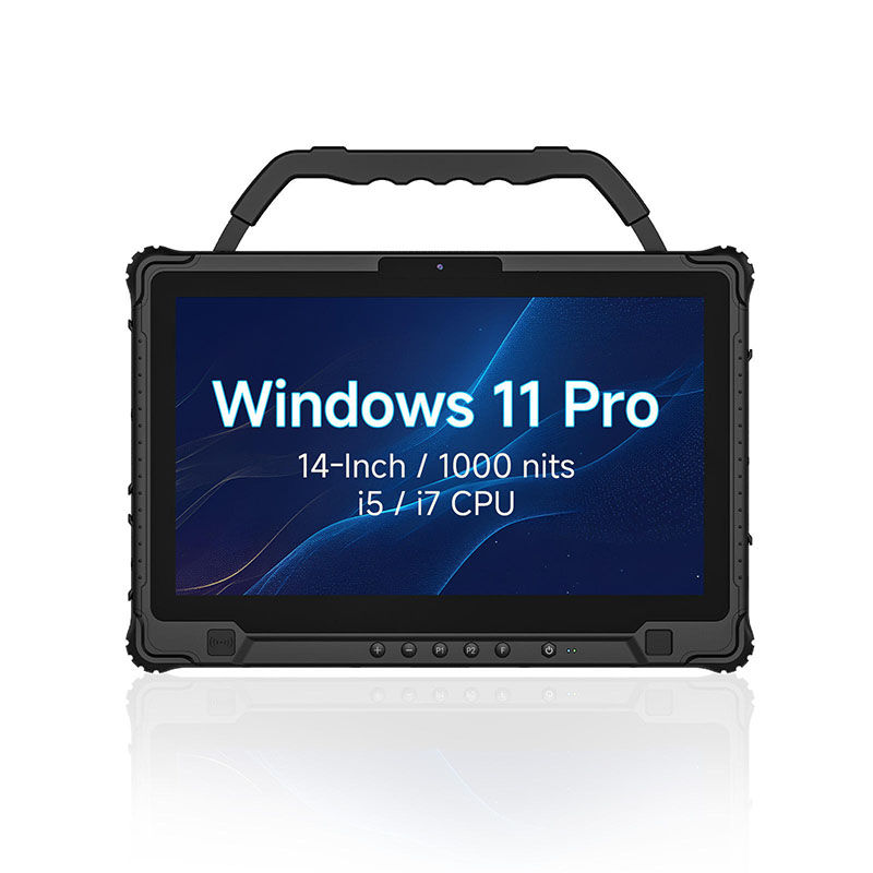 Industrial Laser Light - M14M 14インチ堅牢型産業用タブレットコンピュータ、インテルI5/I7プロセッサ搭載、Windows 11 Pro、1000ニット、オプションでスキャナー付き