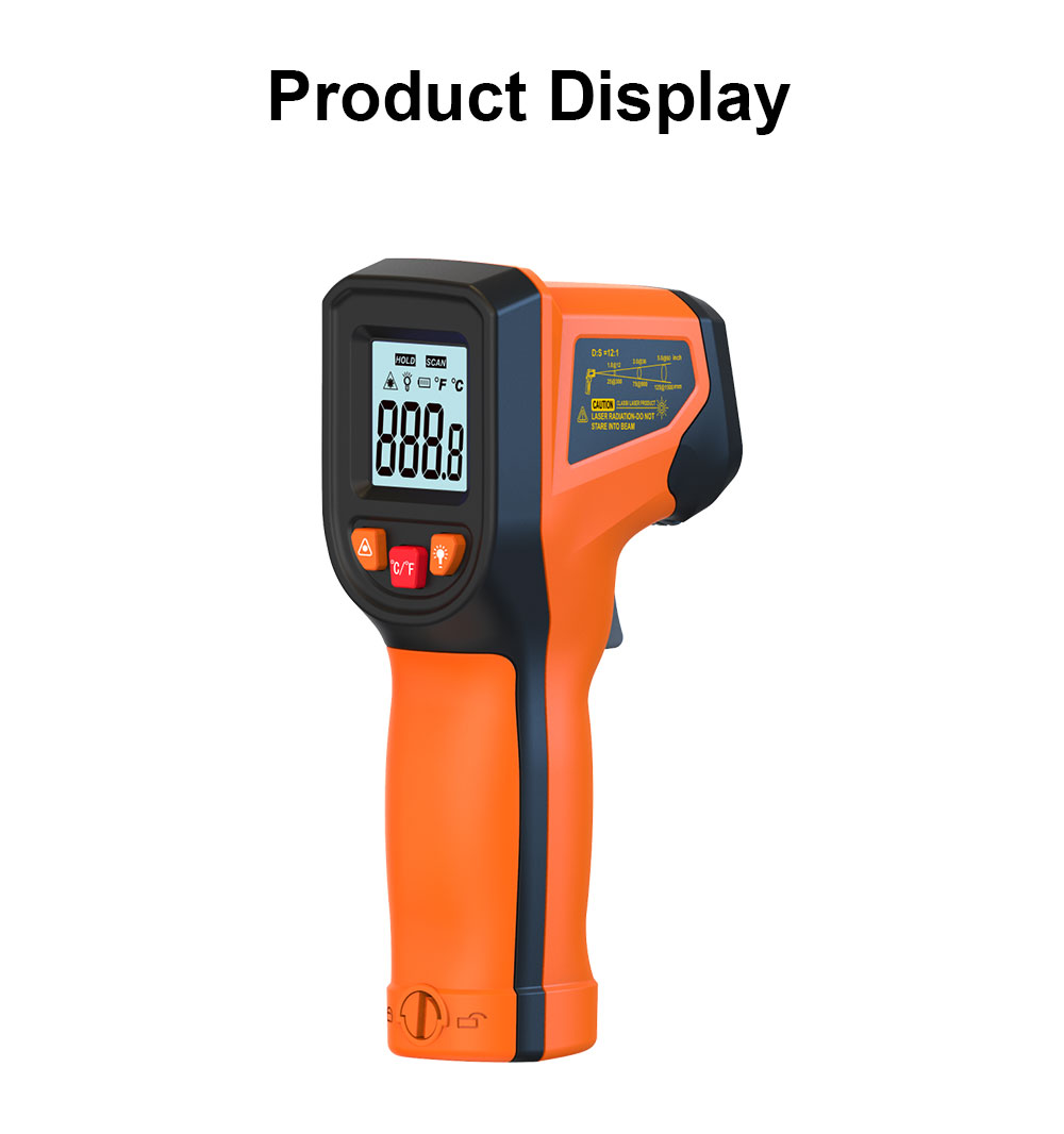 Industrial Laser Thermometer Gun - T600 T600A デジタル赤外線温度計ガン (-50 ℃ 600まで