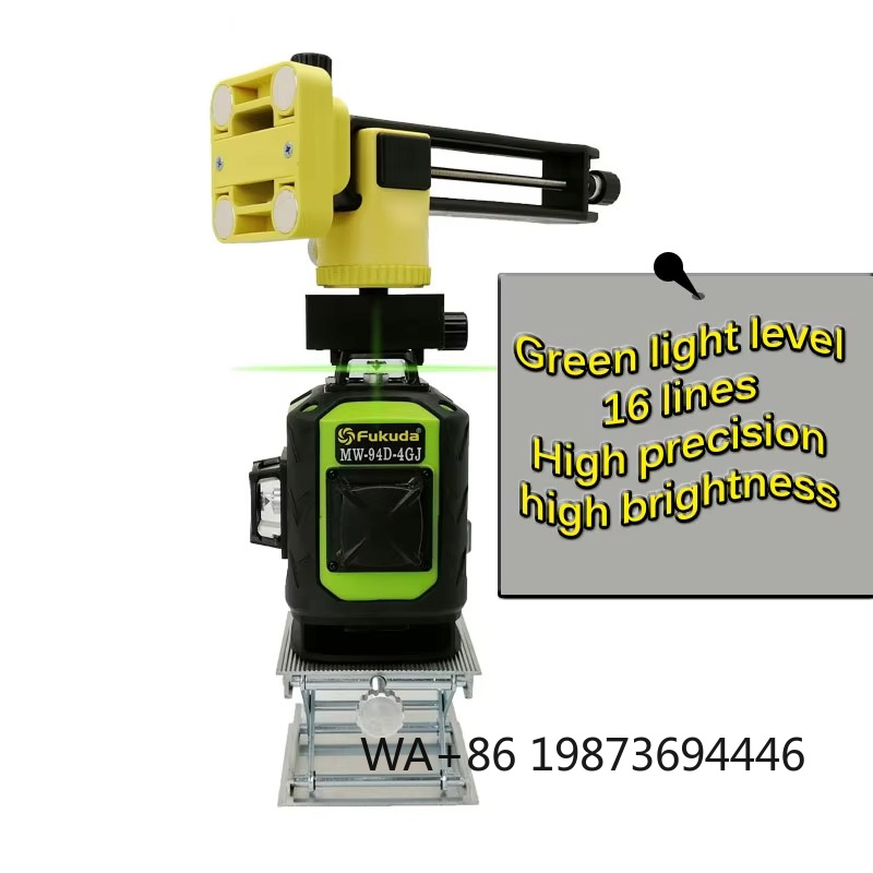Industrial Laser Measuring Device - 4D 16ライングリーン工業用レーザーレベル、360度自動回転屋外測定器