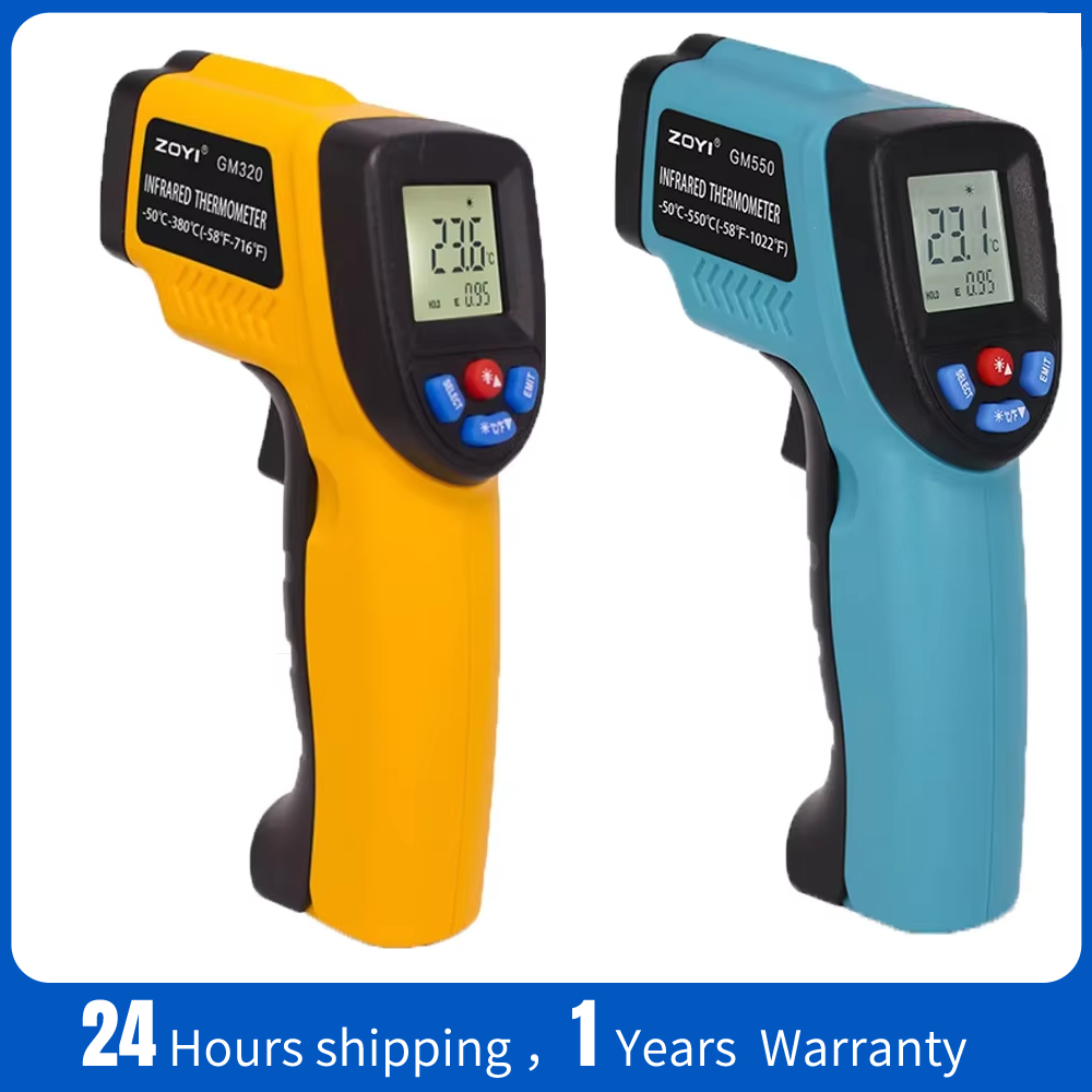 Industrial Laser Thermometer Gun - ポータブル赤外線温度計温度ガン、ピザオーブン、グリル、エンジン、レーザー表面温度測定器