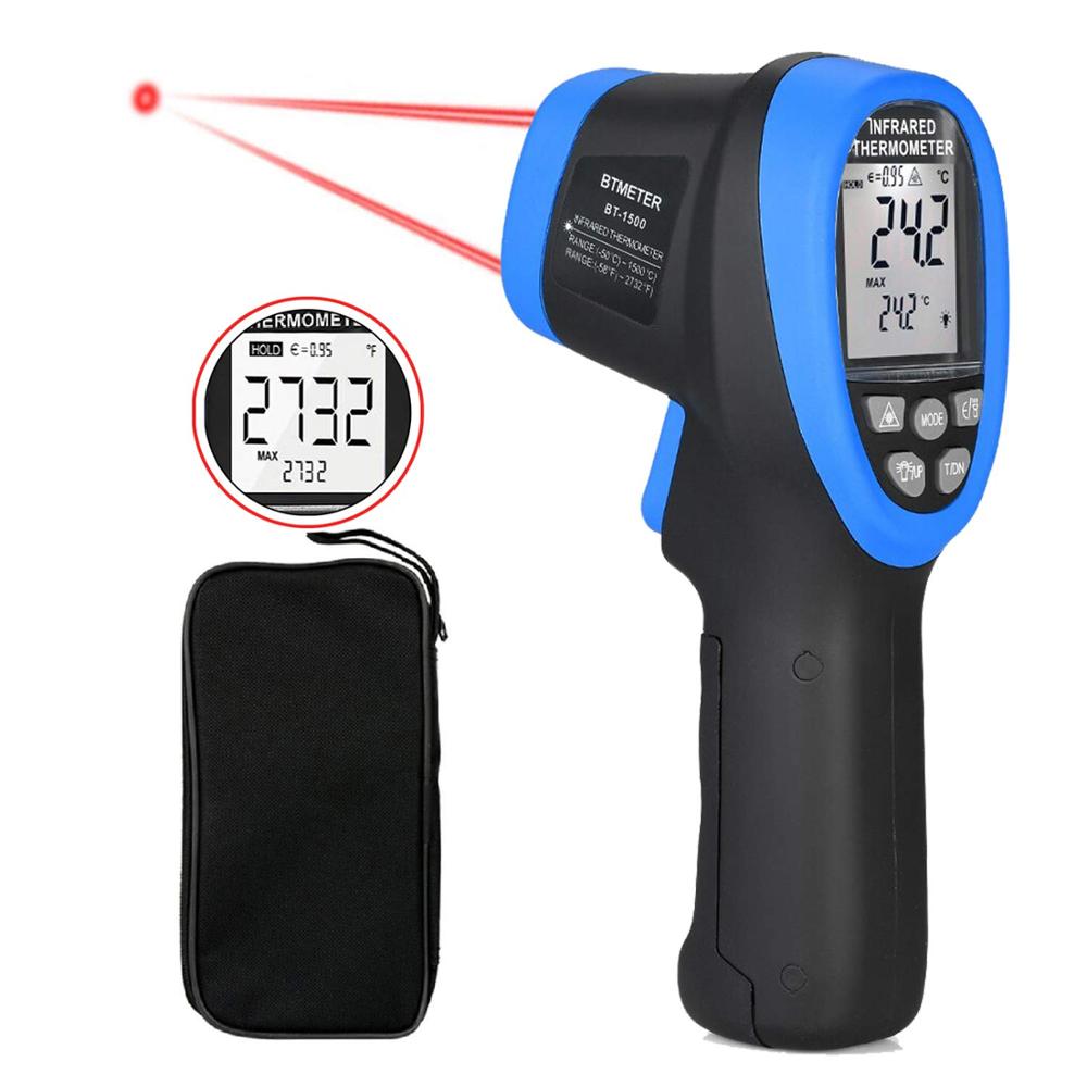 赤外線温度計-50 ℃ から1500 ℃ のレーザー高温計1 - Industrial Laser Thermometer Gun のレビューと価格
