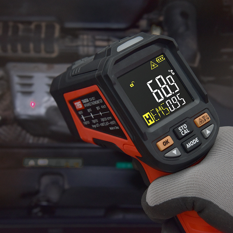 産業用高温非接触赤外線温度計 デジタルレーザーIR温度計 電 - Industrial Laser Thermometer Gun のレビューと価格