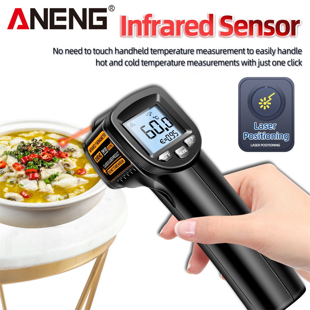 赤外線レーザー温度計工業用温度ガン ANENG TH103  - Industrial Laser Thermometer Gun のレビューと価格