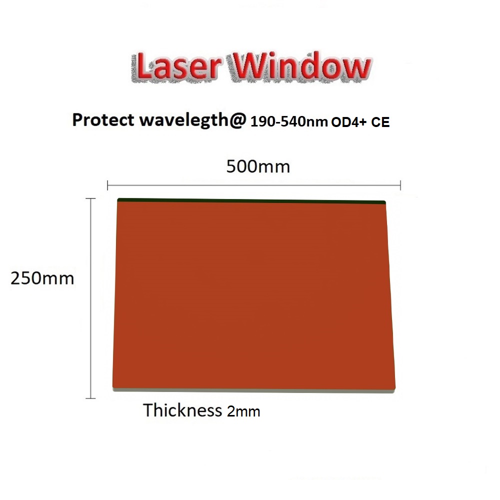 レーザー視覚保護シールド保護窓 532nm ポリカーボネート - Industrial Laser Engraver のレビューと価格