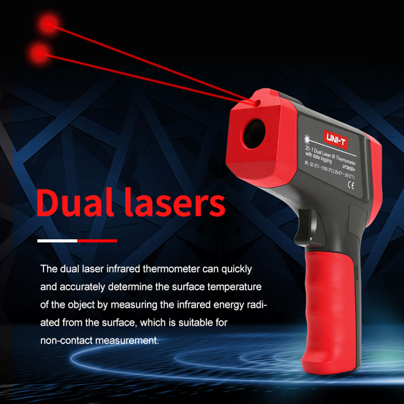 ユニ-t-デジタル赤外線温度計,非接触,工業用レーザー温度計 - Industrial Laser Thermometer Gun のレビューと価格