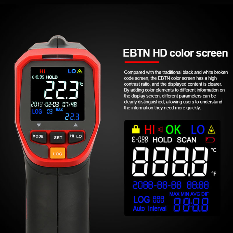 ユニ-t-デジタル赤外線温度計,非接触,工業用レーザー温度計 - Industrial Laser Thermometer Gun のレビューと価格