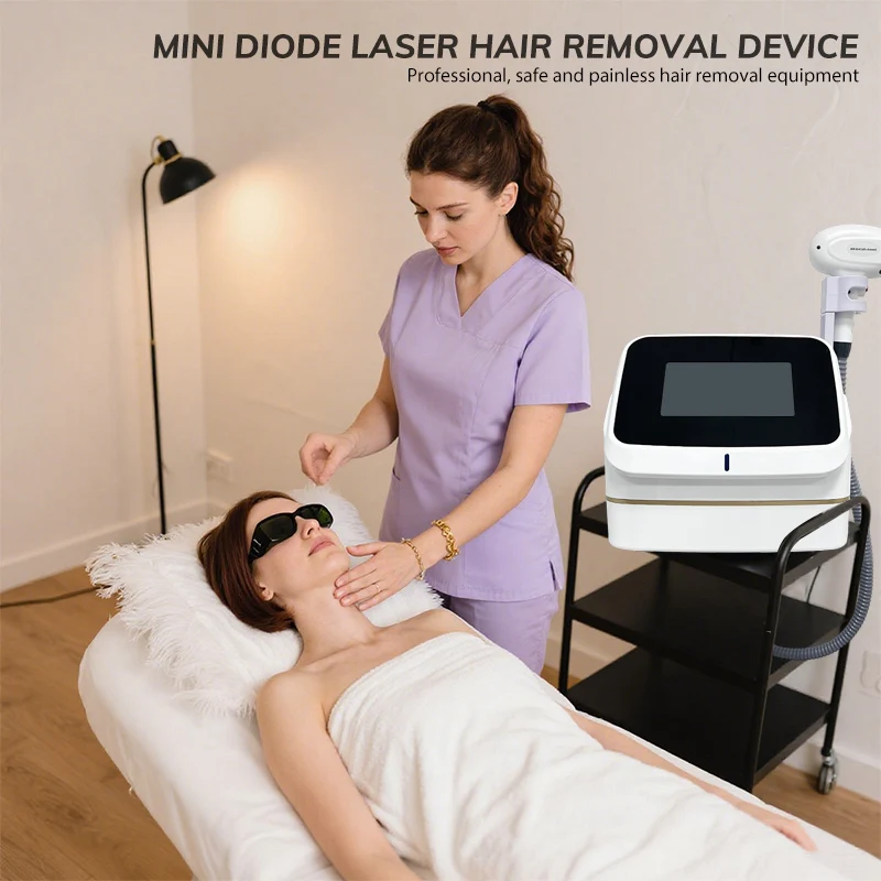 ミニアイスプラチナ脱毛器 808nm ダイオードレーザー脱毛 - Industrial Laser Hair Removal Machine のレビューと価格