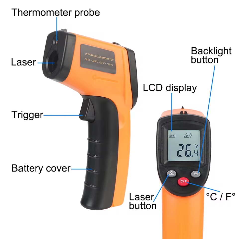 新しい T600 T600A デジタル赤外線温度計ガン -5 - Industrial Laser Thermometer Gun のレビューと価格