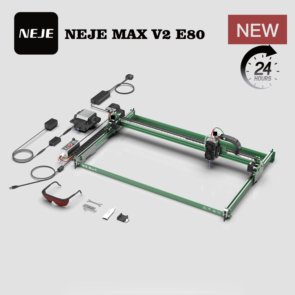 NEJE MAX V2 E80 80W 455nm レーザー - Industrial Laser Engraver のレビューと価格