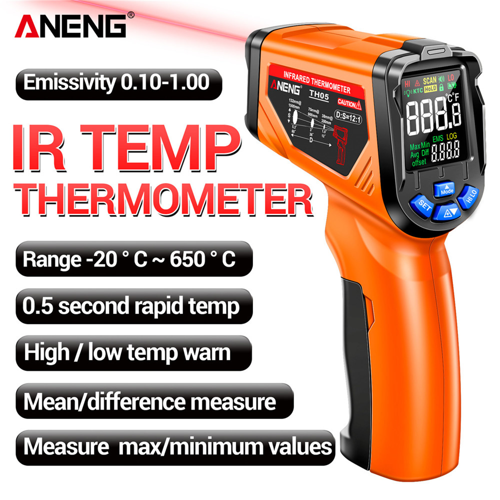 ANENG TH05 赤外線温度計 デジタル 非接触式 -2 - Industrial Laser Thermometer Gun のレビューと価格