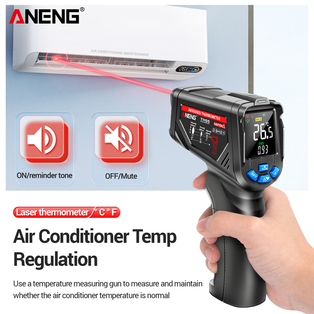 ANENG TH05 赤外線温度計 デジタル 非接触式 -2 - Industrial Laser Thermometer Gun のレビューと価格