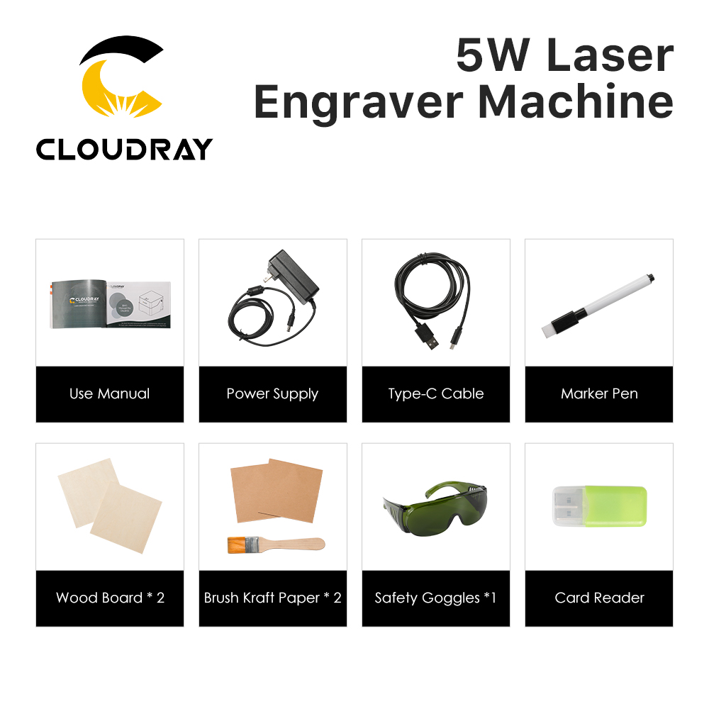 Cloudrayレーザー彫刻機BM1マークプリンターカッター - Industrial Laser Removal のレビューと価格