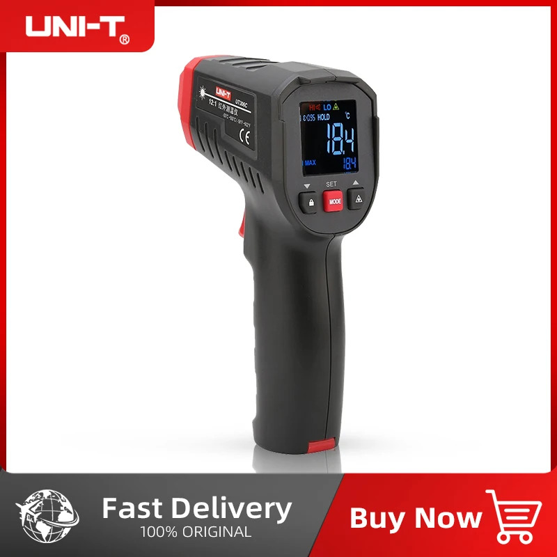 UNI-T デジタル温度計非接触工業用赤外線レーザー温度計  - Industrial Laser Thermometer Gun のレビューと価格