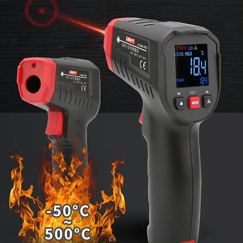 UNI-T デジタル温度計非接触工業用赤外線レーザー温度計  - Industrial Laser Thermometer Gun のレビューと価格