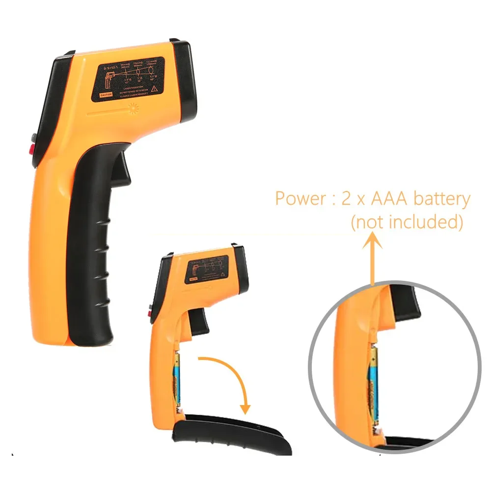 ポータブル赤外線温度計温度ガン、ピザオーブン、グリル、エンジ - Industrial Laser Thermometer Gun のレビューと価格